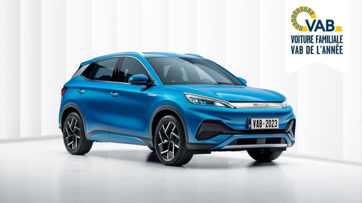 BYD ATTO 3: Auto Elettrica Familiare dell'Anno 2023 per l’Automobile Club Fiammingo