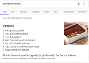 Cosa è un featured snippet