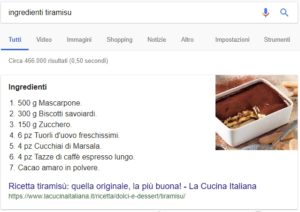 Cosa è un featured snippet