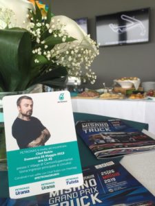 Card per autografi di Chef Rubio al Petronas Urania Grand Prix Truck di Misano 2019 by agenzia pr Anice