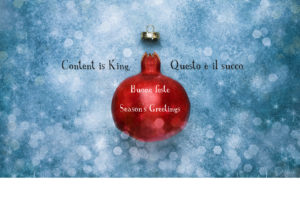 Buone Feste - Season's Greetings - Anicecommunication