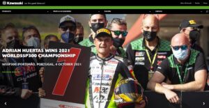 Kawasaki Racing 2021 aggiornamento contenuti sito internet - Anice web agency Torino